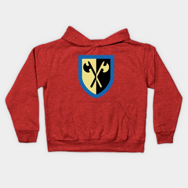 Crusaders - Crossed Axes Kids Hoodie by DesignJobber